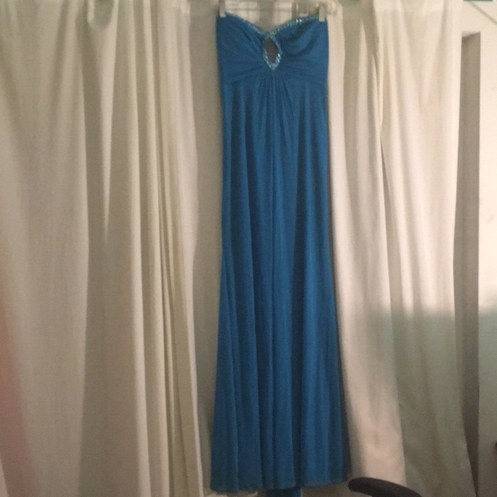 Blue prom dress